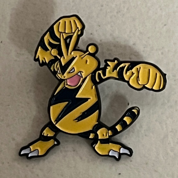 Electabuzz Pokemon Enamel Pin Green Pins Hat Bags Elekid Electivire Hats - Picture 1 of 7